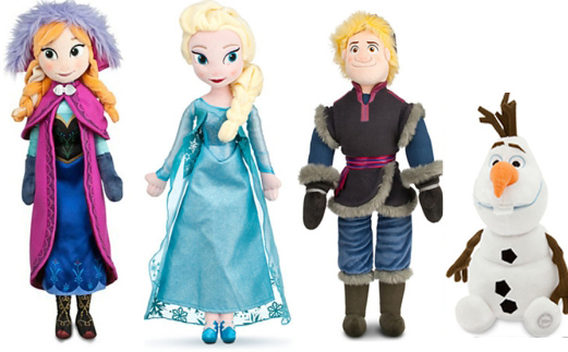 50cm brinquedos dolls Plush Toy Princess Anna and Elsa Doll kristoff olaf Boneca Hot toys for Girls Children Elsa Anna