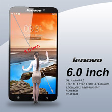 Original Lenovo S939 8GB 6 0 inch 3G Android 4 2 2 Phablet MTK6592 1 7GHz