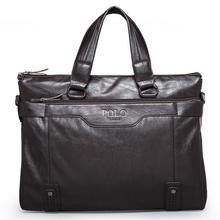 Men bag 2015 Polo famous brands genuine leather bag High Quality men messenger bags vintage laptop