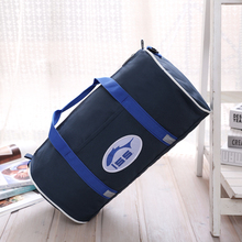 Brand New Multi functional Navy Blue Cylinder Sports Bag Gym Bag Handbag Eco friendly Drum Bag
