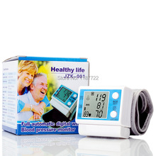 LED Digital Wrist Blood Pressure Monitor Household Convenient Blood Pressure Meter Health Monitors Free Shipping