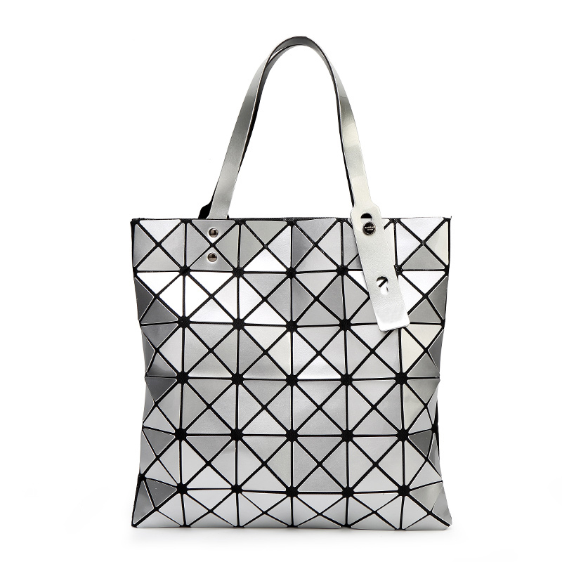 2016 Famous Bao Bao Bag Women s Handbags Female Folded Geometric font b Plaid b font
