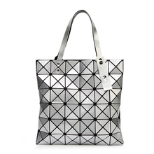 2016 Famous Bao Bao Bag Women s Handbags Female Folded Geometric font b Plaid b font