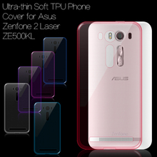 for Asus Zenfone 2 Laser Case Ultra thin Soft TPU Phone Case Back Cover Gel Shell