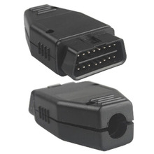 2015 Promotion! 16Pin OBD2 Connector OBD 2 16 Pin OBD II Adaptor OBDII J1962 Connector 1pcs Best Price Drop Shipping