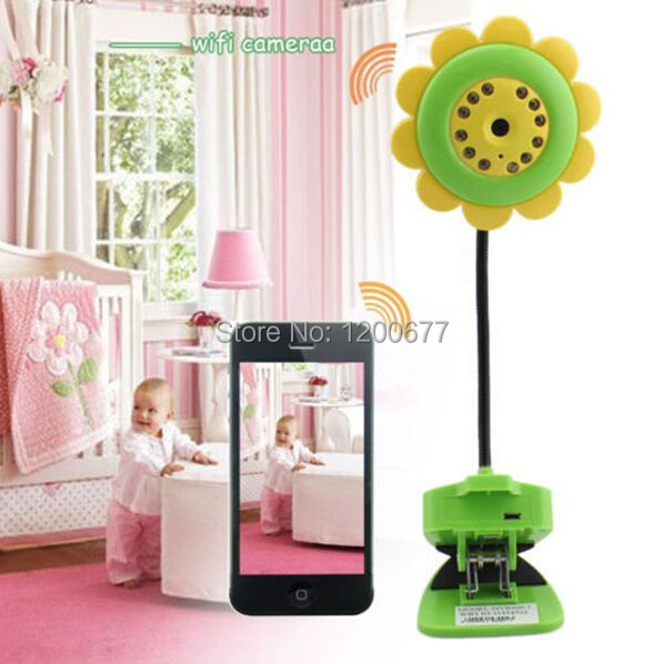 Flower IP camera wifi baby monitor radio babysitter Nightvision baba electronic monitors support IOS/Android smartphone ipad