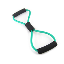 Unisex 8 shaped Chest Developer Rubber Latex Expander Tension Yoga Fitness Equipment Elastic Tube Band Exerciser
