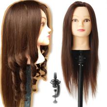 Brown Training Head for Hairdressers Hair Cutting Products for Hair Salon Model Mannequin Head Hair Hairdressing Doll Head Women
