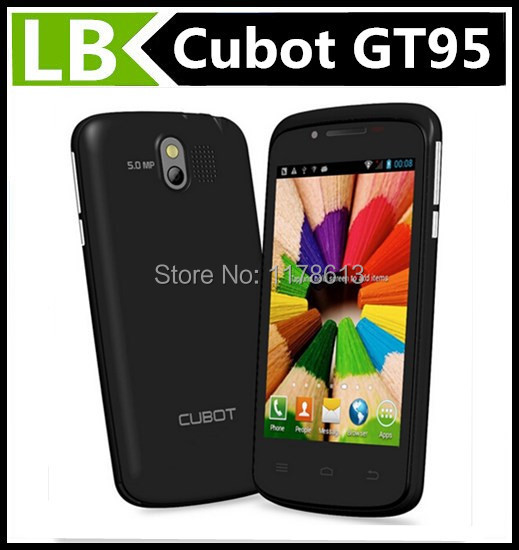 New Original Cubot GT95 MTK6572W Dual Core Mobile Phone 4GB ROM Android 4 2 2 Smartphone