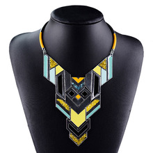 Gothic Exaggerate hiphop Necklace Fashion Accessories crystal beads gems Big Pendant Collars Statement Necklaces Women Jewelry
