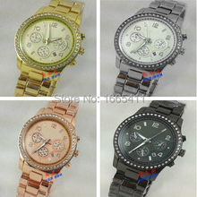 Hot Sell New Fashion Kors Watch Women Luxury Brand Alloy Digital Quartz Watches Men Female Male Diamond Calendar Wristwatch 3MK4
