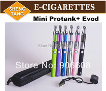 100pcs/lot Mini Protank EVOD Battery Zipper case E-cigarette Starter Kits Atomizer 650 900 1100mah USB Charger Free DHL