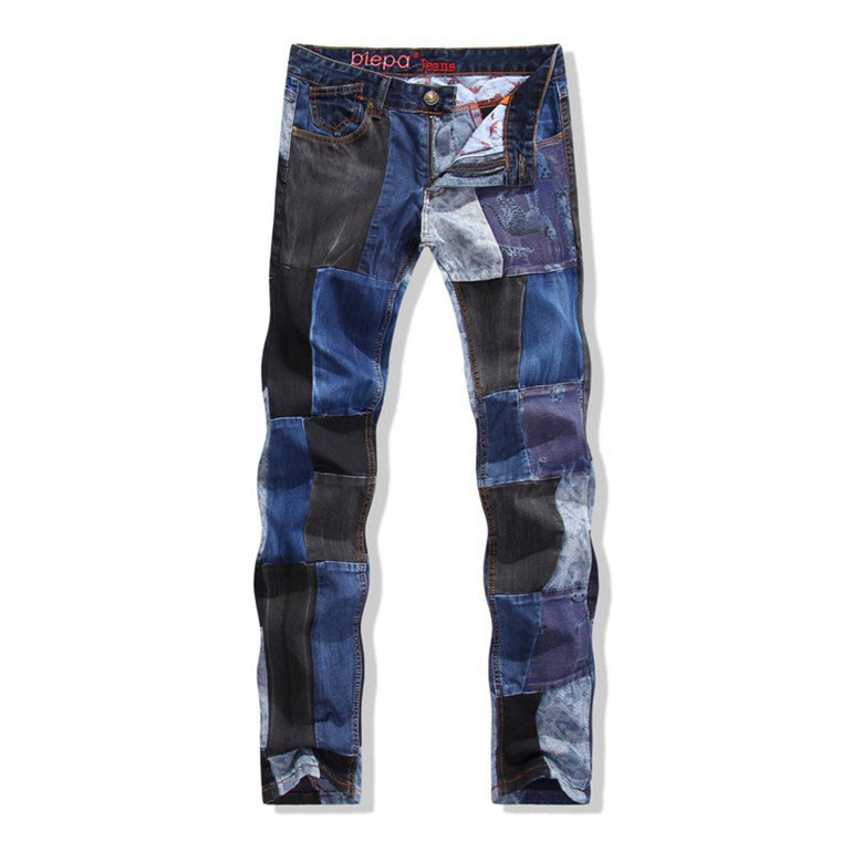mens patchwork jeans (1)