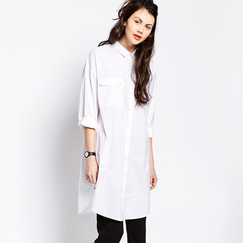 long white shirts for women