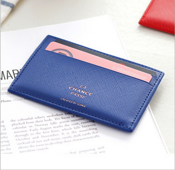 2015 new arrival credit card holder korean solid id card holder purse 5