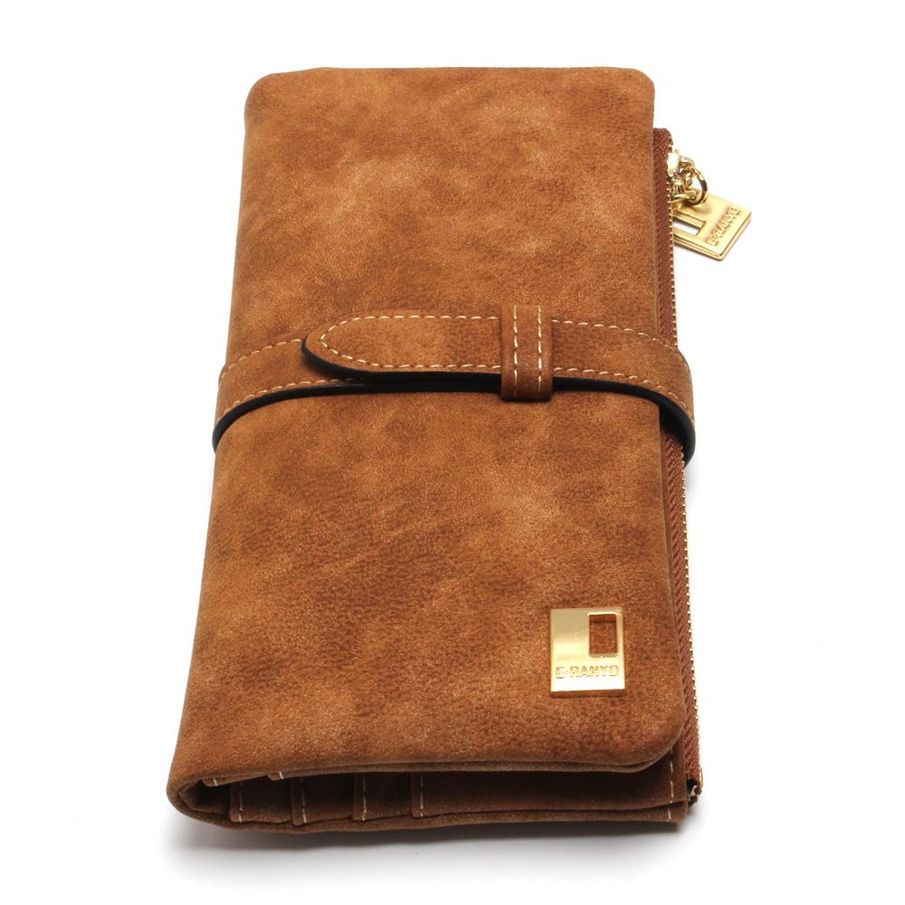 2016-New-Fashion-Women-Wallets-Drawstring-Nubuck-Leather-Zipper-Wallet-Women-s-Long-Design-Purse ...