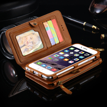 FLOVEME I6 4.7/5.5 Mobile Phone Case For iPhone 6 6S For iPhone6 Plus/ 6S Plus Card Holder + Photo Frame Fashion Business Cases