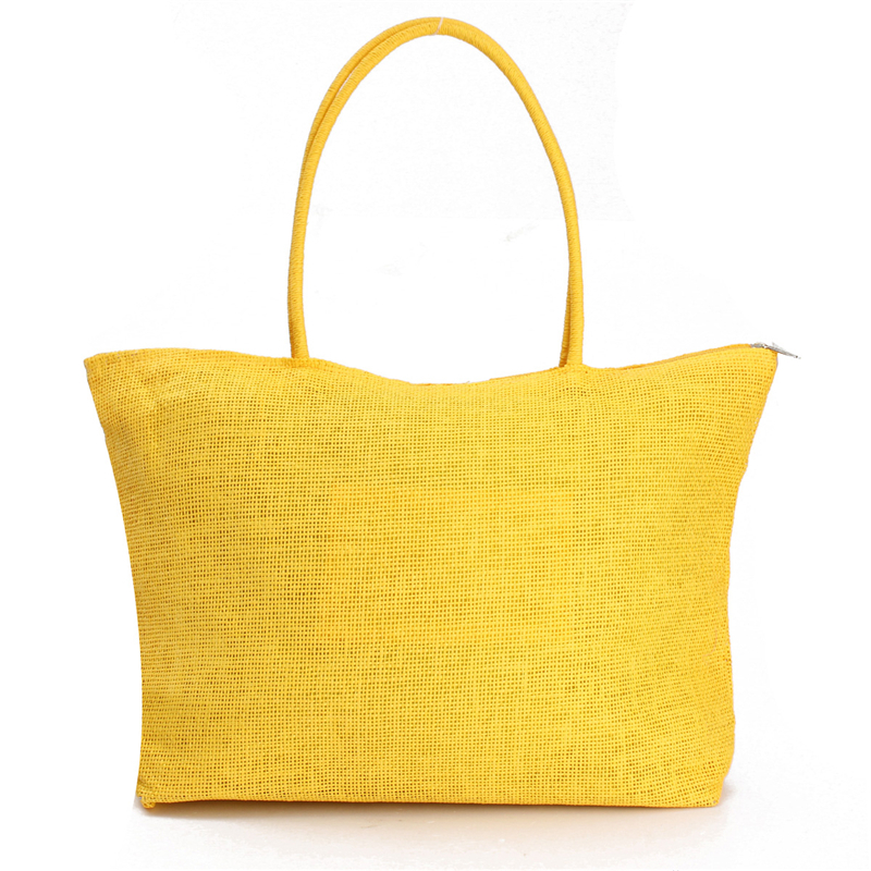 2015 Summer Style Beach Bag Purse Handbag Hot New Design Straw Popular Weave Woven Shoulder Tote Shopping Gift FreeShipping N770