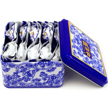 China anxi tieguanyin oolong tea tie guan yin luzhou-flavor tieguanyin tea premium with blue and white porcelain gift 10pcs/ box