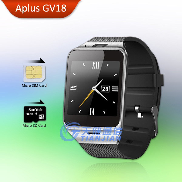     mp3- bluetooth gv18 smartwatch  sim   gsm android-  