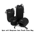 Martin SLR Camera Lens Barrel Bags Lens Package Bag Elastic Neoprene Lens Kit Lens Soft Bag