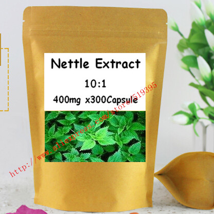 1 pack Nettle Extract(Urtica cannabina ) 10:1caps 500mg x 300pcs caps free shipping