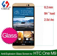 9H Tempered glass Screen Protector for HTC One M9 One Hima Original Protective film With Retail package +Moist Wipes 50pcs/lot