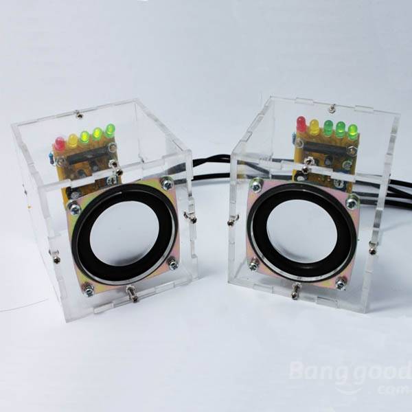 Factory Wholesale Free Shipping DIY Mini Amplifier Speaker Kit Transparent Speaker Electronic Learning Kit Factory Wholesale Free Shipping DIY Mini Amplifier Speaker Kit Transparent Speaker Electronic Learning Kit