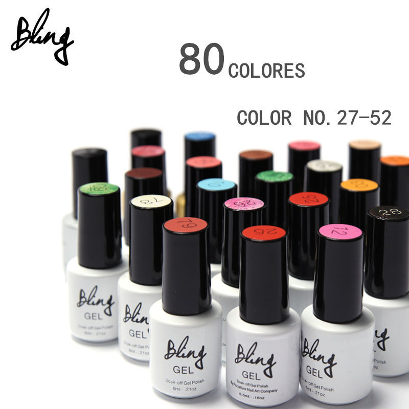 80 Colors UV Gel Nail Polish Choose 27 52 Polish Long lasting soak off Varnish cheap