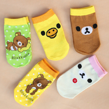 6 pieces 3 Pairs 1 Lot Cartoon Bear Kids Socks 6 month 4 age Summer Babys