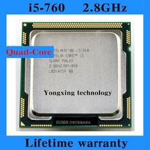 Lifetime warranty Core i5 760 2.8GHz 8M SLBRP Quad Core Four threads desktop processors Computer CPU Socket LGA 1156 pin