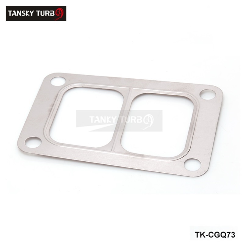 TANSKY JDM T6 Exhaust Divided Inlet 4 Bolt Divided Gasket Fit Twinscroll Turbocharger TK CGQ73