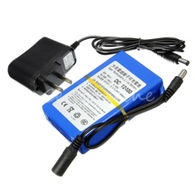 High Quality Super Rechargeable Protable Lithium-ion Battery D C 12V 4000mAh With Plug