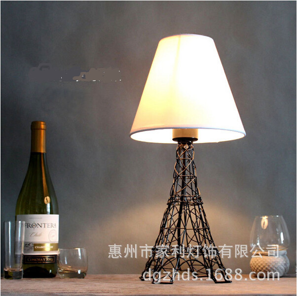 sale handmade besi kain merah putih hitam menara eiffel e27 lu meja baru dekorasi sale handmade besi kain merah putih hitam menara eiffel e27 lu meja baru dekorasi