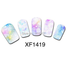 Min order is 10 mix order Water Transfer Nail Art Sticker Decal Beauty Blurry Dream Bubble