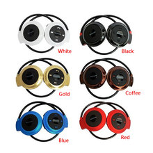 Hot Mini503 BH503 Neckband Mini Wireless Sport Bluetooth Headset headphone Music Stereo Bluetooth Earphone Micro SD