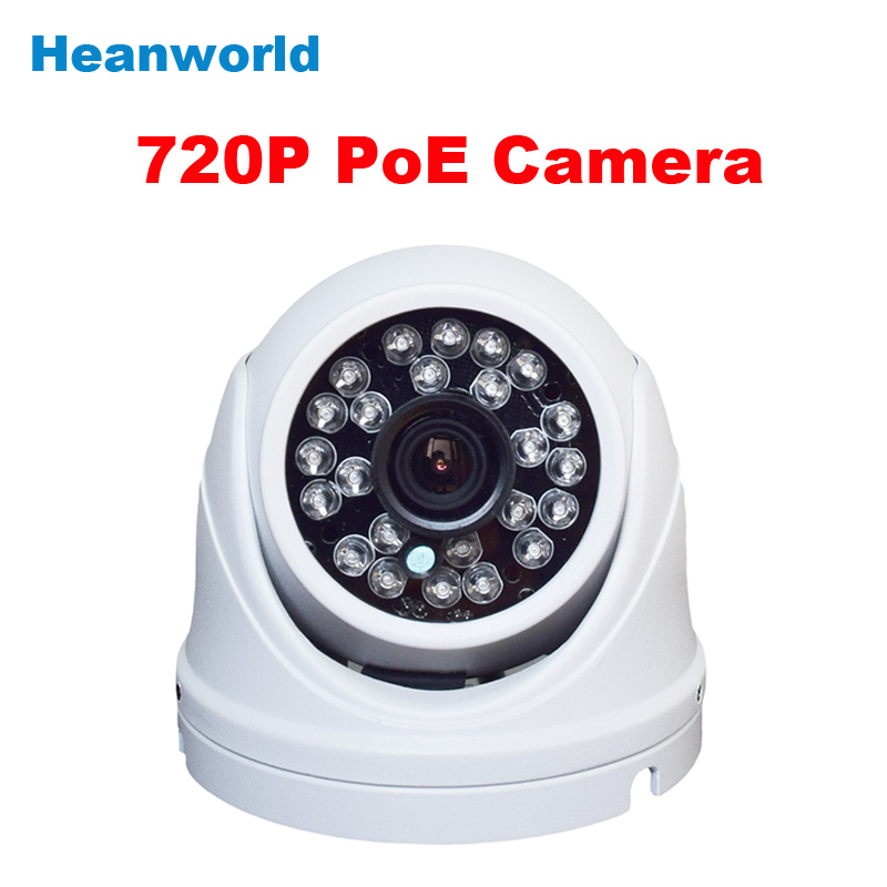 Beautiful waterproof mini dome Ip camera 720p support POE cctv security surveillance camera onvif Infrared IR camera outdoor