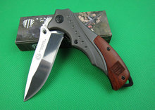 Oem Strider B46 supervivencia cuchillos de bolsillo del cuchillo de caza herramienta de mano de acero y mango de madera del espejo versión mejor que envía libremente
