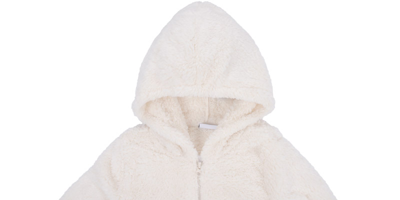 New Women Girls Snuggle Fleece Zip Fluffy Warm Sweatshirt Hoody Ladies Leisure Wear Outerwear Casual Hoodies For Winter Autumn 1