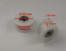 wholesale 3D printer Reprap big POM H wheels duplex bearing wheel 3/4/5mm diameter