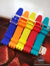 Original quality With Colorful Clasp High Grade Silicone Strap for SWATCH Suov703 SUO109 SUOZ164
