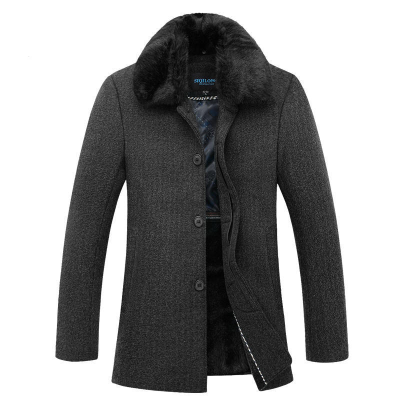 Promotion 80% wool brand men winter coat mens ...