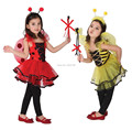 2016 New Retail Cute Ladybug costumes fairy halloween costumes for kids girls dresses Ladybug Children s