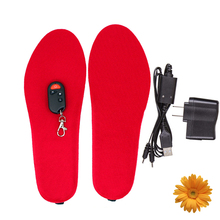 Winter Sports Ski Snow Boots Needed Electric Foot Warmer Wireless Thermal Insoles Heated for Shoes 3.7V 1800mAh NEW (BLACK/RED)