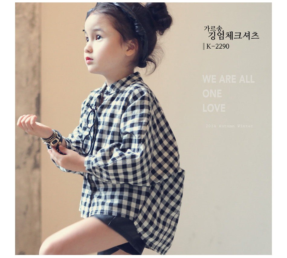 2016 New Arrival Kids font b Girl b font Clothes Classic Plaid Full Batwing Sleeve Comfortable