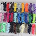 LEO 2 Pair Outdoor Solid Color Round Shoelace for Leather Shoes Laces Strings Mountain Climbing Shoestring