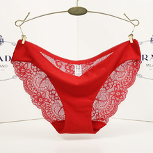 Hot sale! l women’s sexy lace panties seamless cotton breathable panty Hollow briefs Plus Size girl brand underwear