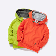 New 2016 children clothing Sport Boys Girls Hoodies clothes 100 Cotton solid color hooded sweaters baby