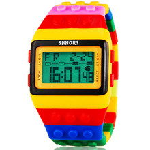 LED Watch Women Kids Watch Fashion Casual Cartoon Watches Colorful Rainbow Girls Boys Digit Clock Hour