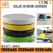5200mah Built-in Li-polymer battery portable solar mobile phone charger/solar cell phone charger/solar power bank